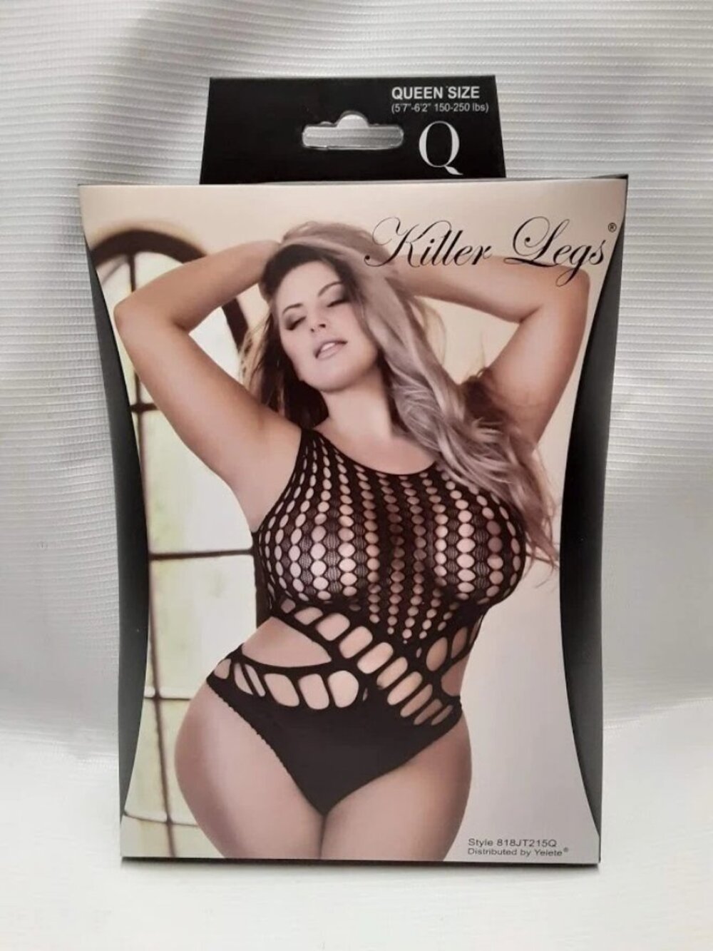 Killer Legs See Through Fishnet Teddy Bodystocking Queen Plus Size Lingerie New - Picture 5 of 5